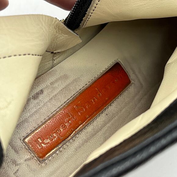 Rupert Sanderson Gracey Boots Black Leather Ankle Booties - Picture 3 of 8